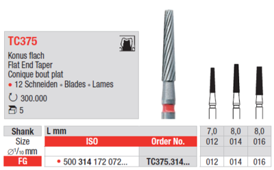 Karbidni finirer "TC375"