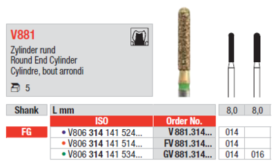 "Diacut" diamantni sveder "V881"