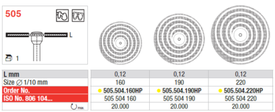 Diamond disc SUPERFLEX 505
