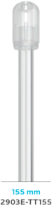 Saliva ejector transparent 155mm