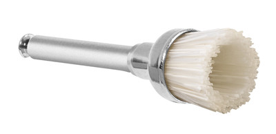 RA, hard, natural bristles, cup, white