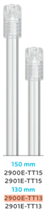 Saliva ejector transparent 150mm