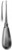 dvigovalec korenin, 3 mm, Upper, ukrivljene