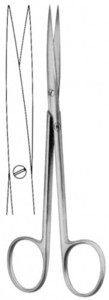 Metzenbaum fino, 180 mm, especially fine, straight, sharp-sharp