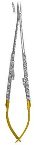 180 mm, round handle, with lock, diamond-coated jaws, curved, with carbide inserts