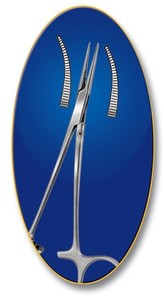 Halsted Mosquito, 120 mm, zakrivljeno