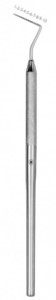 Preparation depth measuring probe according to Göbel/ Dr. Gruner, safe measurement of the specific, required tooth removal for ceramic preparations