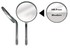HAMSO, fig. 4, 22 mm, sprednje ogledalo, ravno (12 kosov)